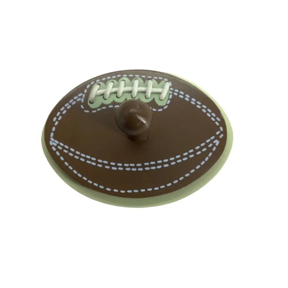 Sport Wall Pegs Hooks Kids Room Decor Baseball Football Real Laces Lot of 2‎